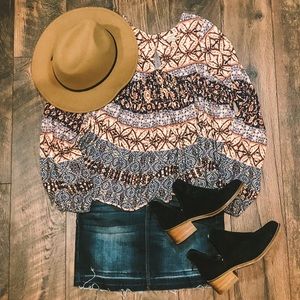 Babydoll Pattern Top